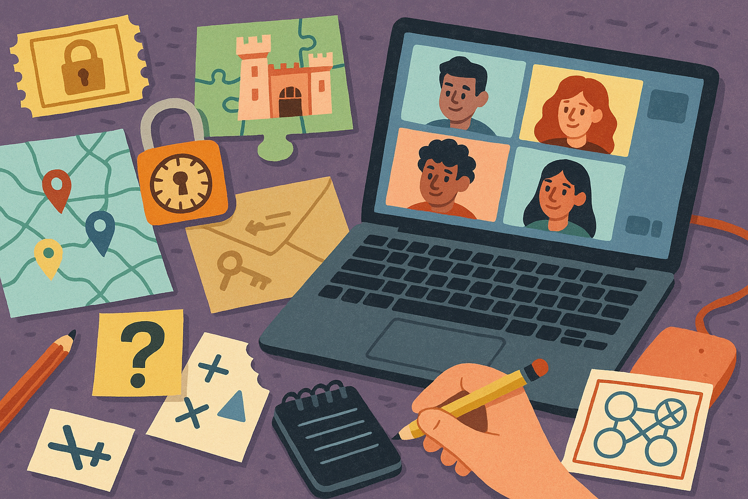 Escape rooms with friends different places header