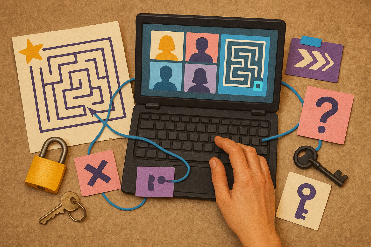 How to host a virtual escape room night header