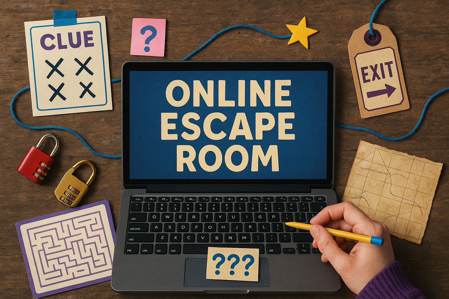 Online escape rooms at home header